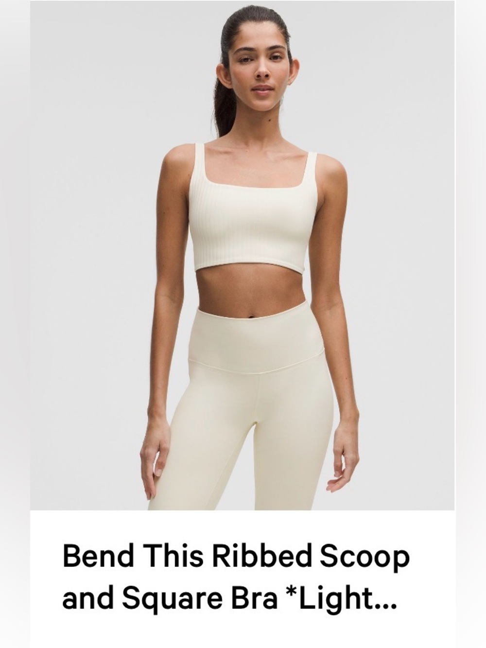 Lululemon Bend This Ribbed Scoop Bra